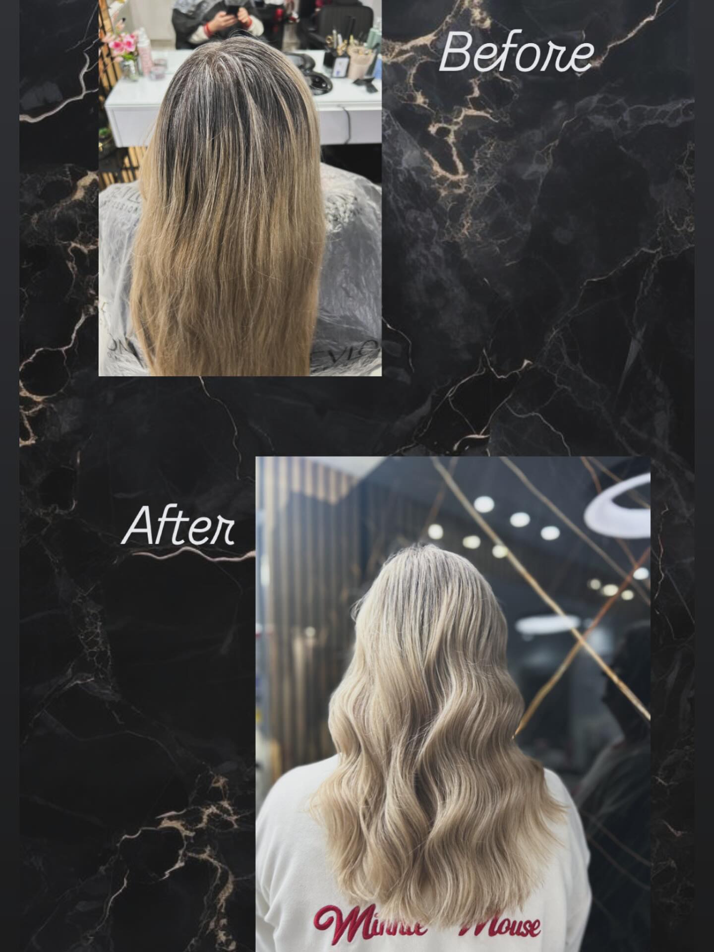Prije i poslije: plavi balayage